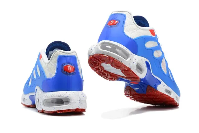 Nike Air Max Plus White Blue Red Lifestyle Sneakers 2