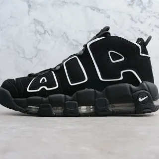 耐克 Air More Uptempo 黑白篮球鞋
