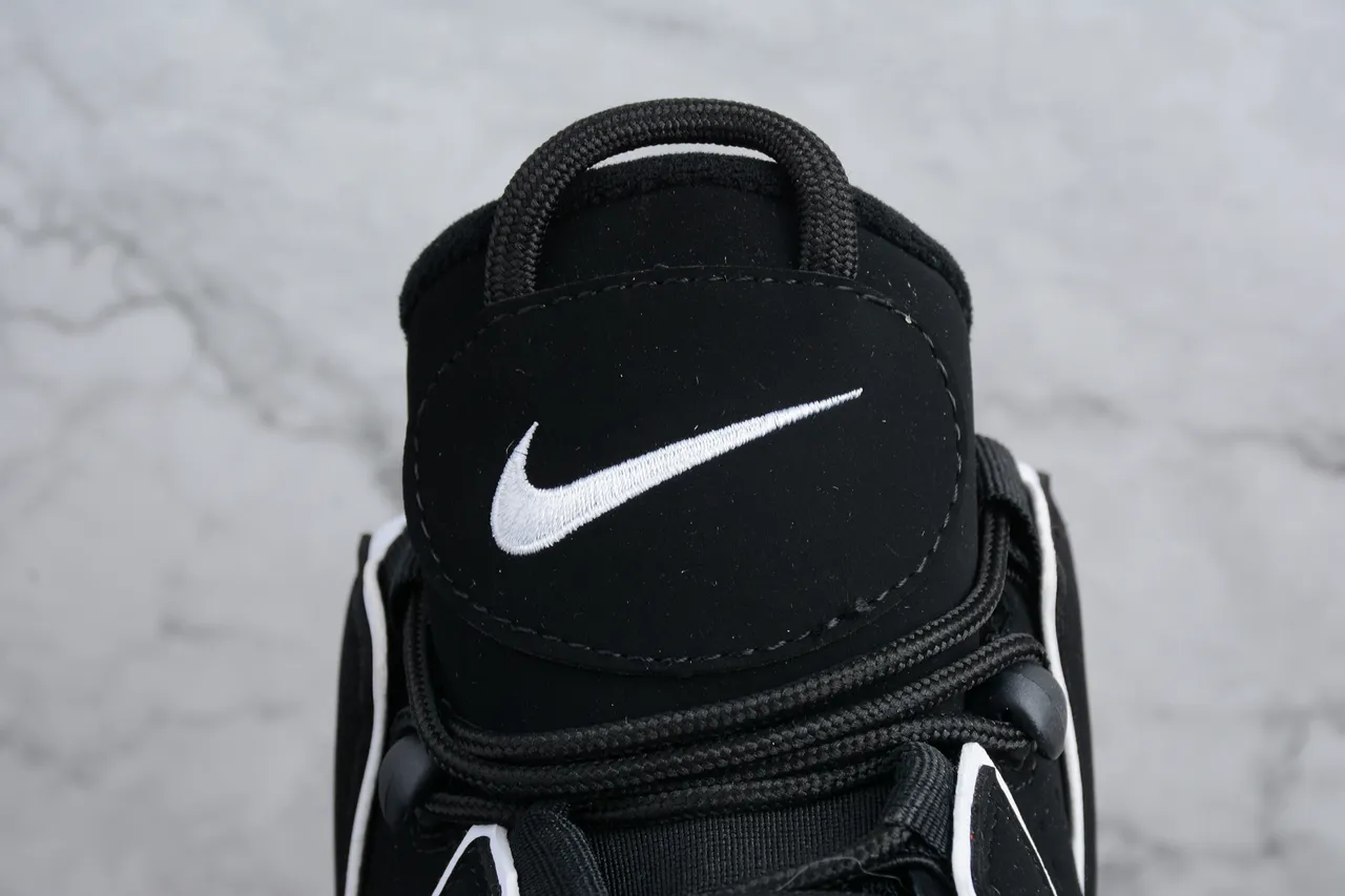 Nike Air More Uptempo Black White Basketball Shoes 3