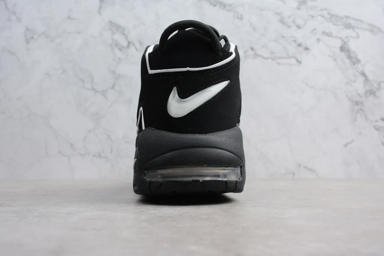 Nike Air More Uptempo Black White Basketball Shoes 5