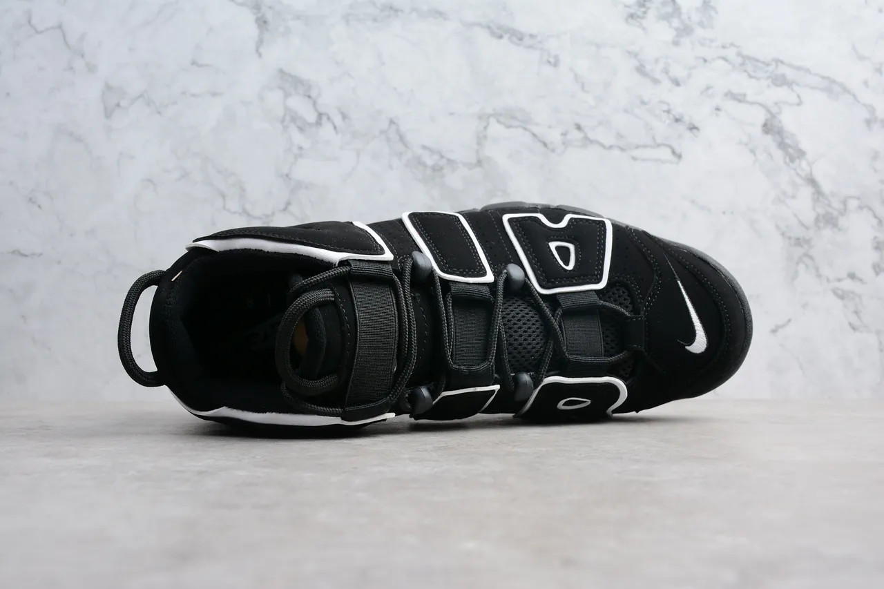 Nike Air More Uptempo Black White Basketball Shoes 7