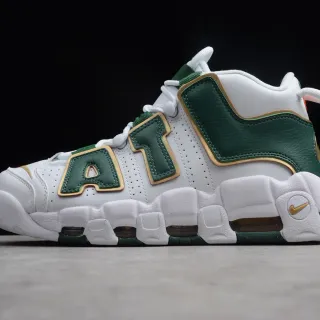 Nike Air More Uptempo 白绿金篮球鞋