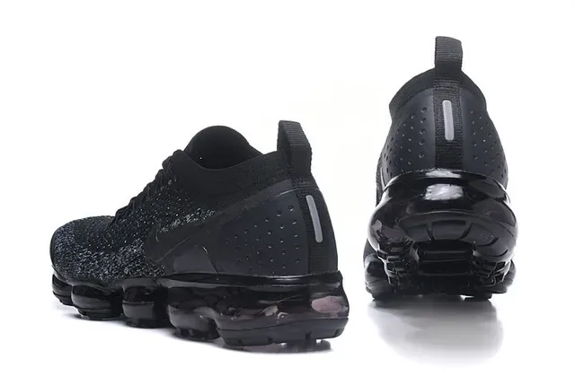 Nike Air VaporMax Chaussures de course noires tricot moucheté 3