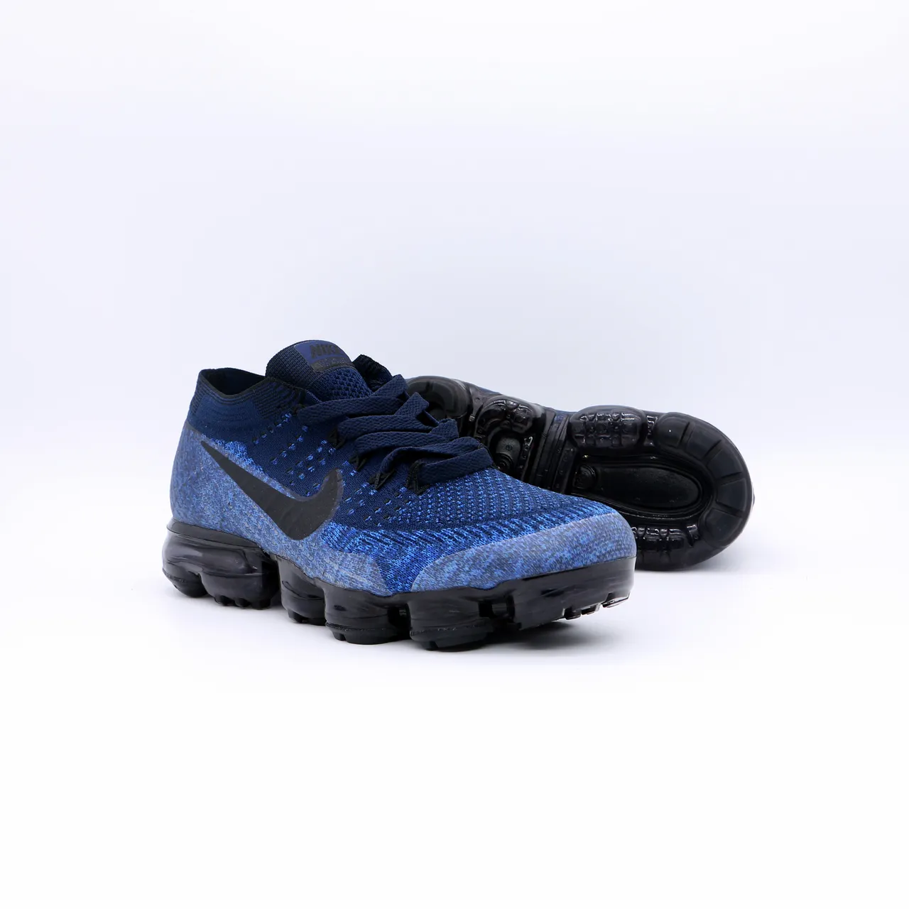 Nike Air VaporMax Flyknit Blue Black Running Shoes 4