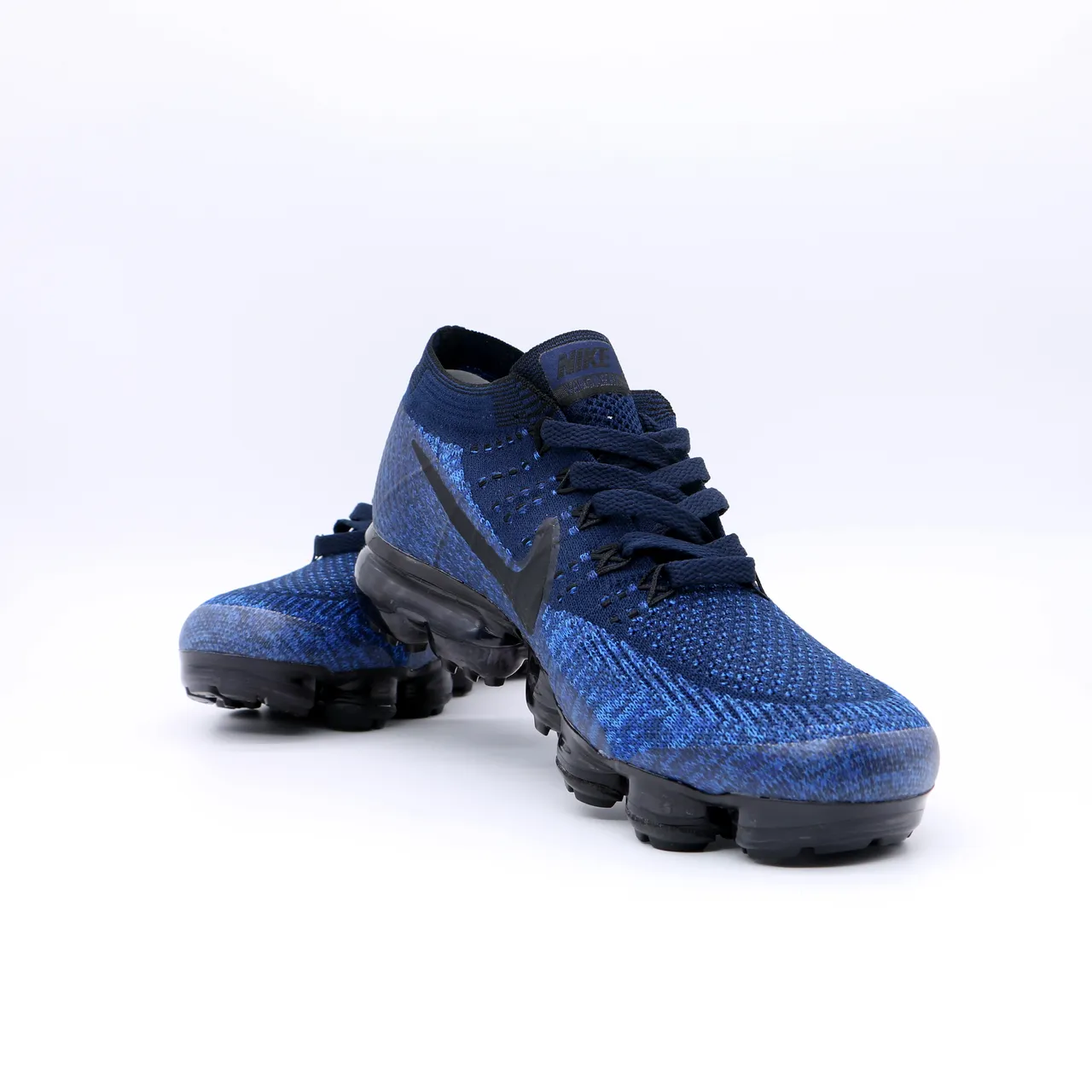 Nike Air VaporMax Flyknit Blue Black Running Shoes 6