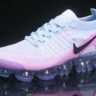 Nike Air VaporMax Flyknit Light Blue Pink Gradient Lifestyle Sneakers
