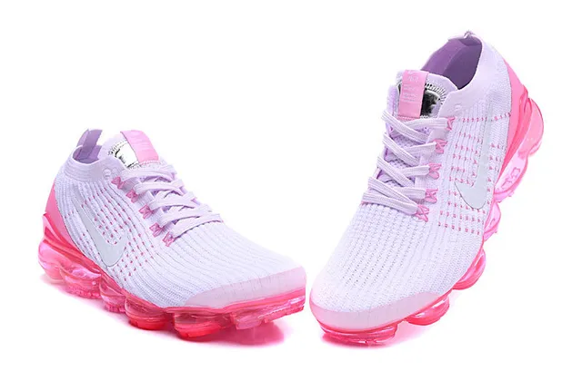 Nike Air VaporMax Chaussures de course roses et lavande 4