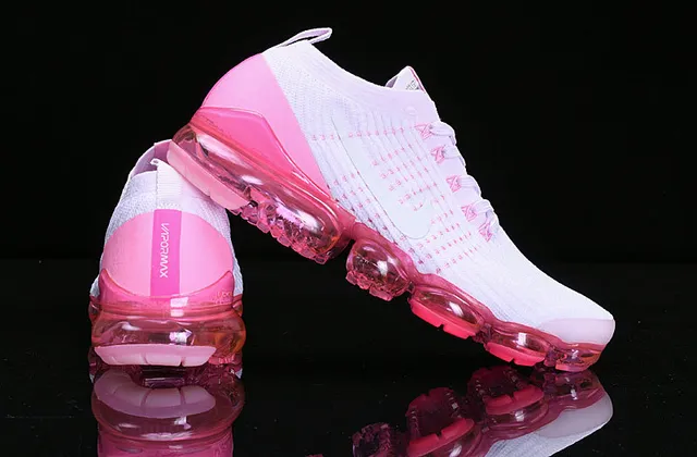 Nike Air VaporMax Chaussures de course roses et lavande 12