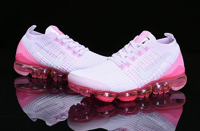 Nike Air VaporMax Chaussures de course roses et lavande 13