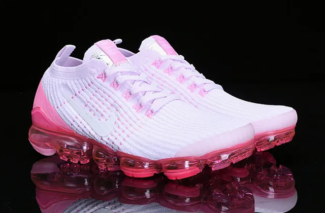 Nike Air VaporMax Chaussures de course roses et lavande 15