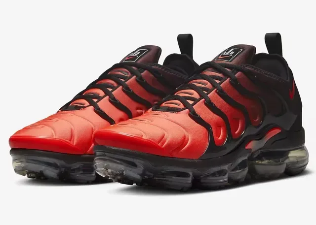 Nike Air VaporMax Plus Red and Black Lifestyle Sneakers 5