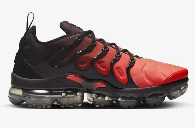 Nike Air VaporMax Plus Red and Black Lifestyle Sneakers 6