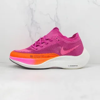 Nike Air Zoom Alphafly Next% Bande de semelle intermédiaire dégradée Rose Orange Partie supérieure en maille ingénierie Chaussures de course