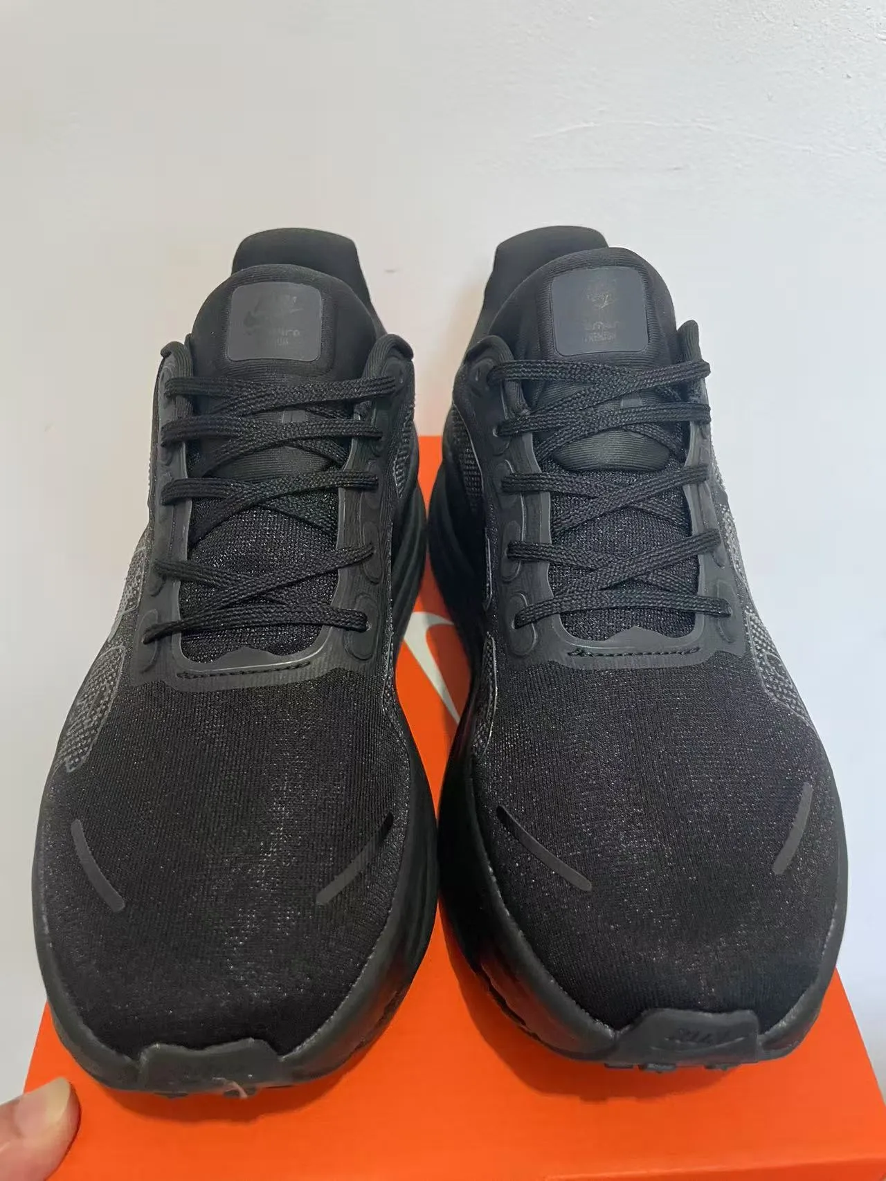 Nike Air Zoom Chaussures de course avec upper noir monocrome en maille 6