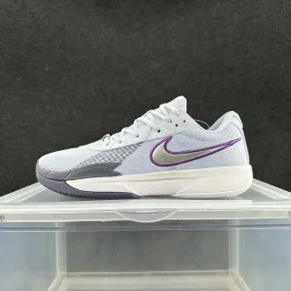 Nike Air Zoom ग्रे बैंगनी मेश ऊपरी भाग मेटालिक चांदी Swoosh लाइफस्टाइल स्नीकर