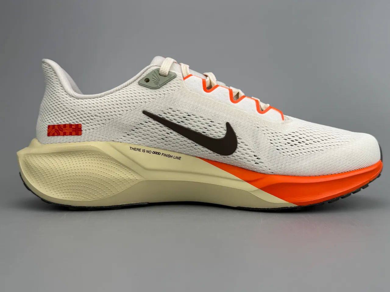 Nike Air Zoom Pegasus Beige Orange Engineered Mesh Upper Forefoot Unit Running Shoes 10