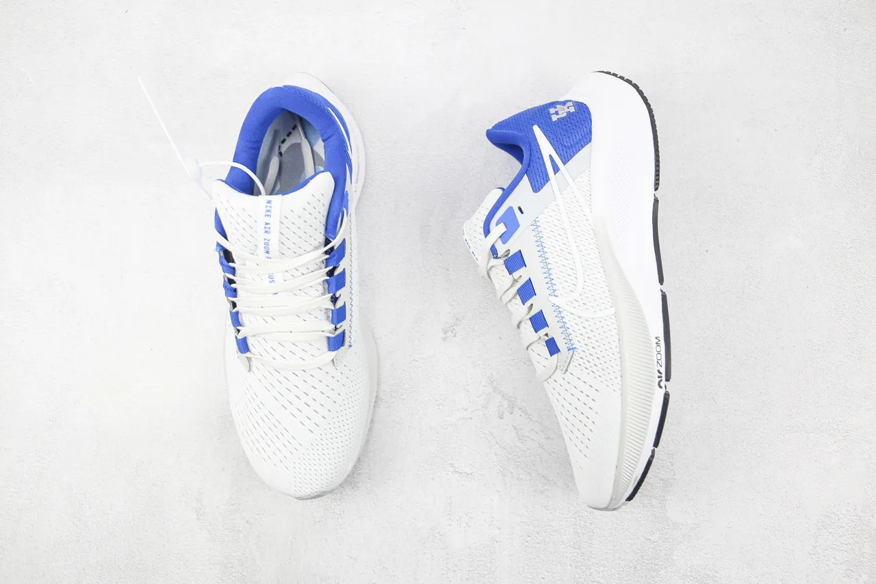 Nike Air Zoom Pegasus Kentucky Wildcats Chaussures de course blanches et bleues 3