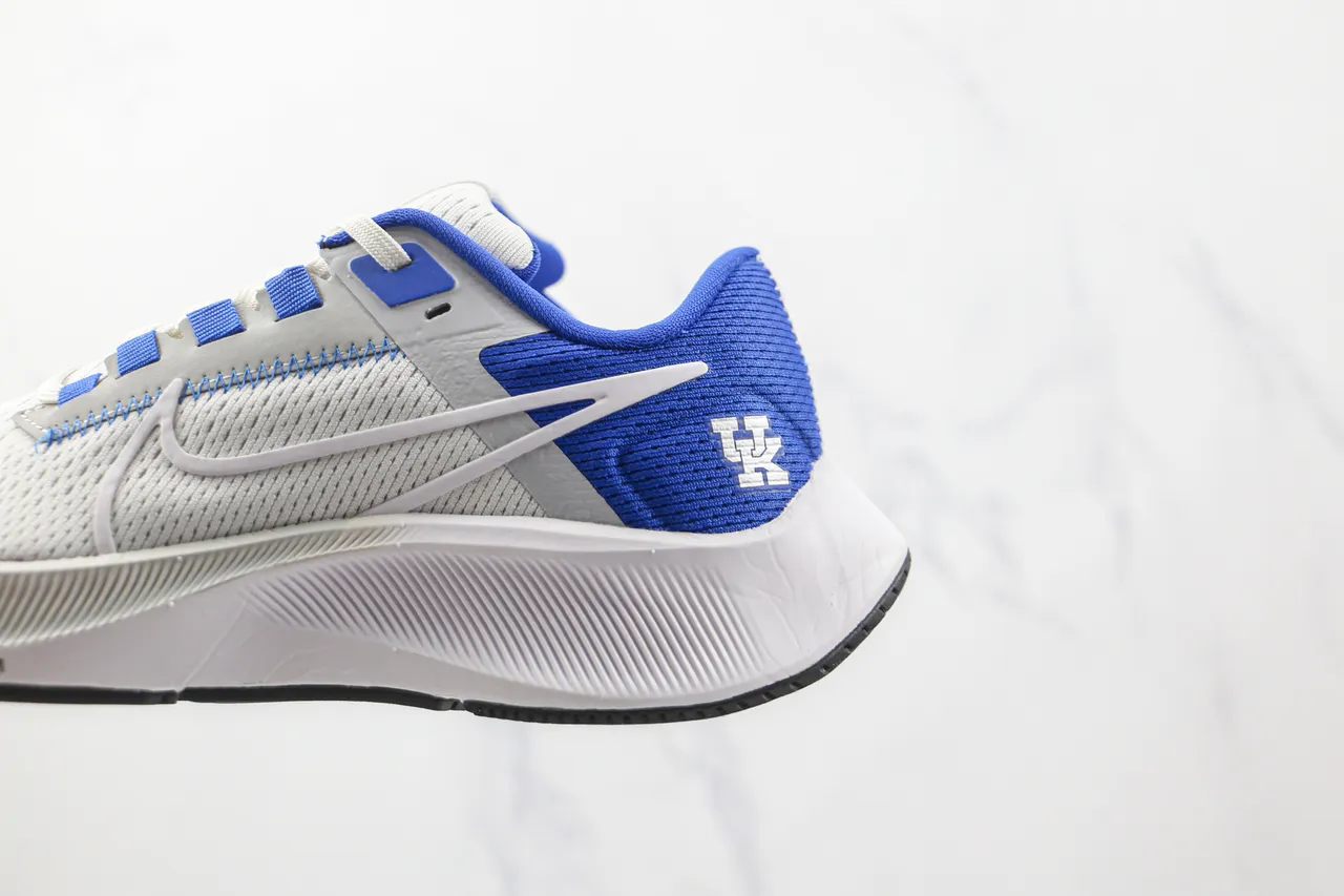 Nike Air Zoom Pegasus Kentucky Wildcats Chaussures de course blanches et bleues 7