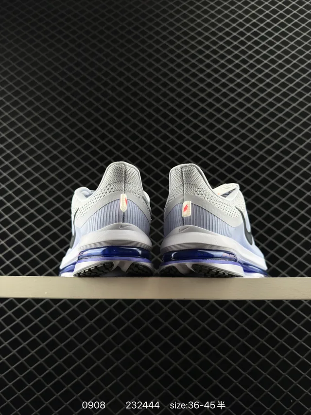 Nike Air Zoom Pegasus Premium Tênis de corrida brancos cinza azul 3