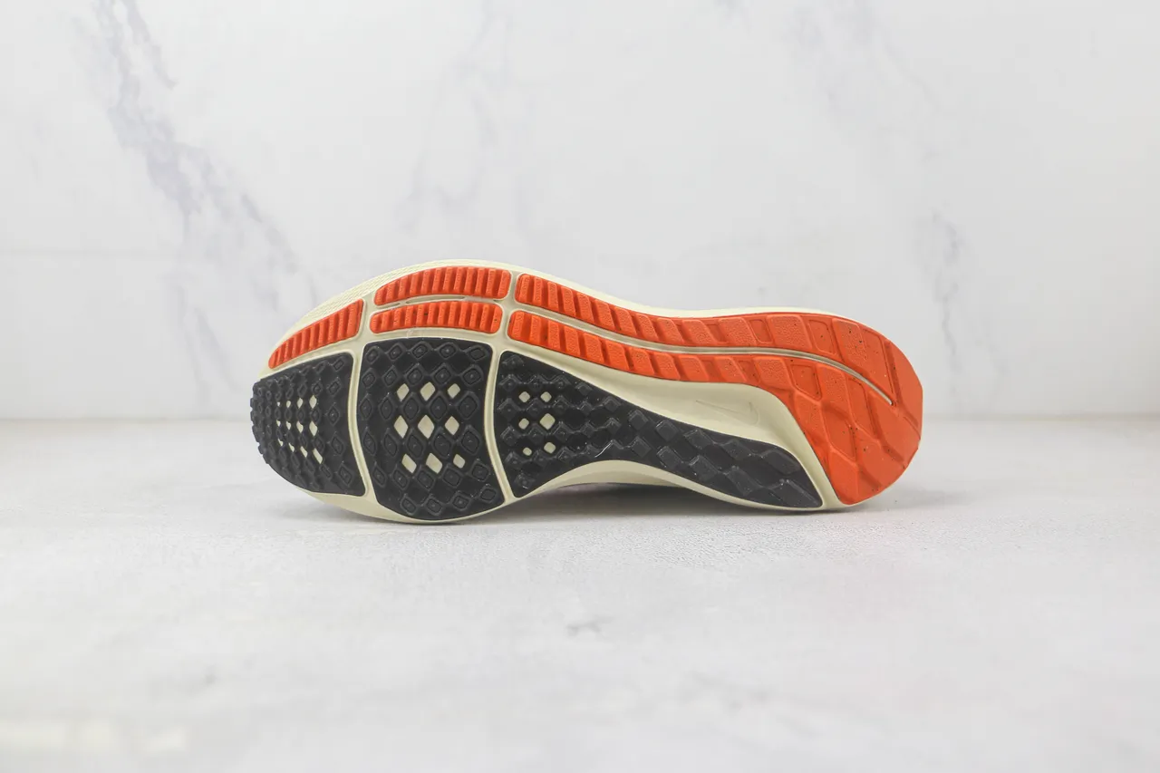 Nike Air Zoom Pegasus zapatillas blancas naranjas crema para correr 8