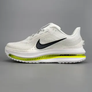 Nike Air Zoom Pegasus Blanc Jaune Matière maillée supérieur plein longueur visible unité chaussures de course