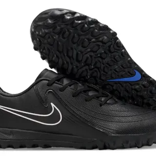 Nike Black Blue Low-Cut Synthetic Upper Turf Soccer Shoes