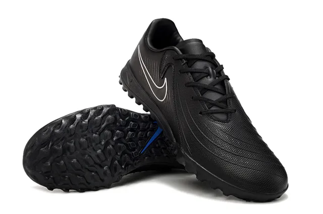 Nike Black Blue Low-Cut Synthetic Upper Turf Soccer Shoes 4
