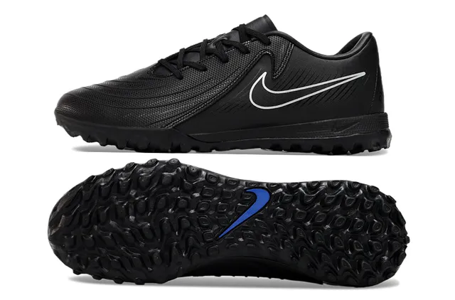 Nike Black Blue Low-Cut Synthetic Upper Turf Soccer Shoes 6