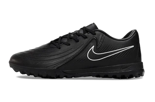 Nike Black Blue Low-Cut Synthetic Upper Turf Soccer Shoes 7
