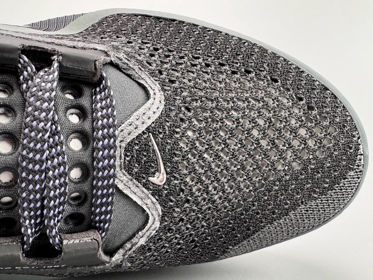Nike Black Gray Knit Upper Air Zoom Visible Unit Running Shoes 2