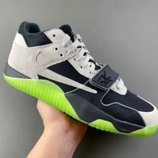 Nike Black Green High-Top Dual-Lace System Lifestyle Sneakers