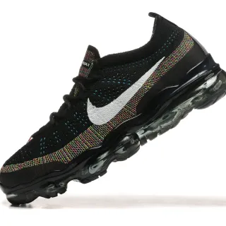 Nike Black Multicolor Flyknit Upper Jacquard Weave Lifestyle Sneakers