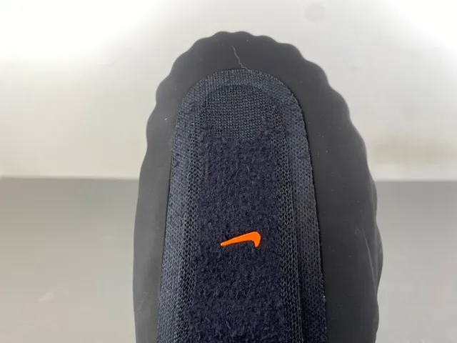 Nike Black Orange Slip-On Sculpted Wavy Midsole Sneakers 7