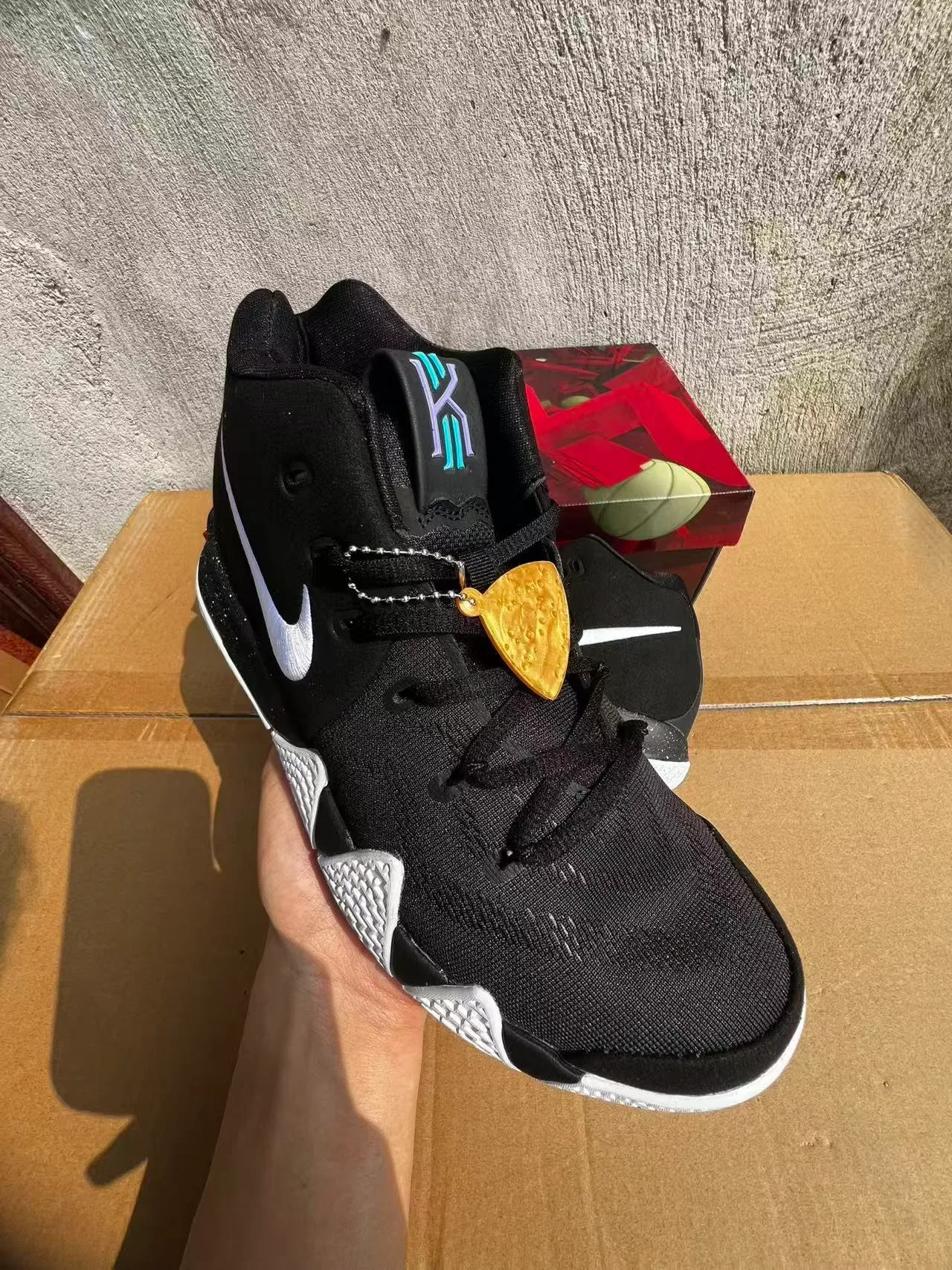 Nike Black White High-Top Segmented Outsole Basketball Shoes 2