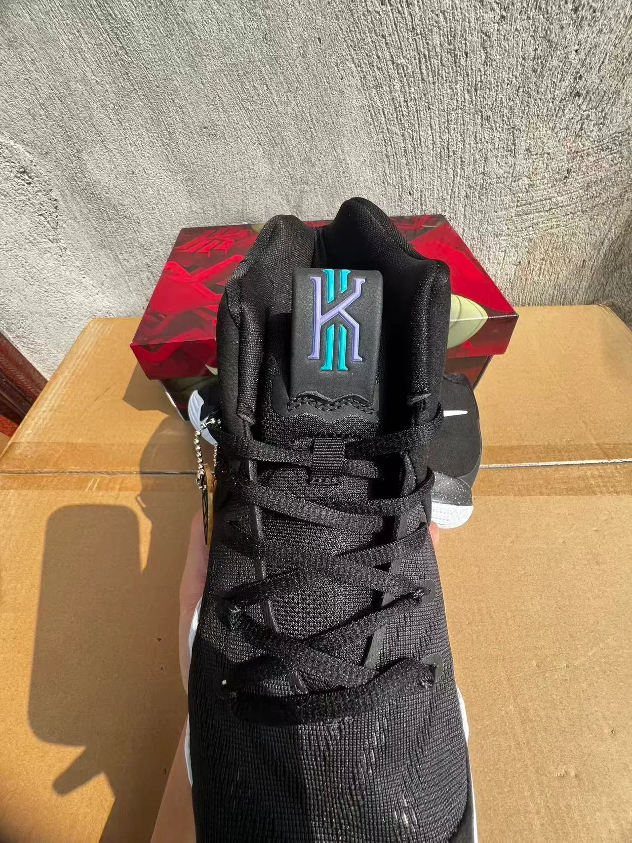 Nike Black White High-Top Segmented Outsole Basketball Shoes 4