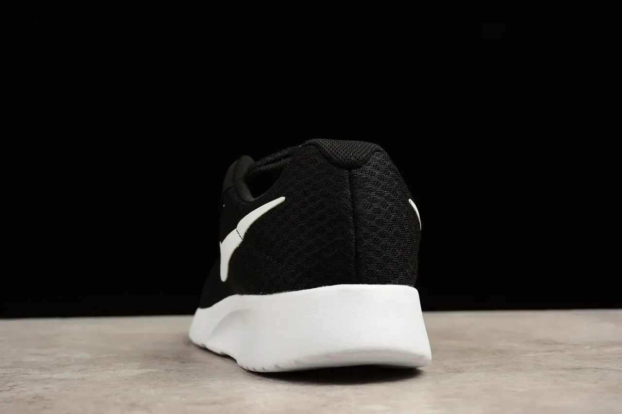 Nike Black White Mesh Upper Minimalist Silhouette Lifestyle Sneakers 3