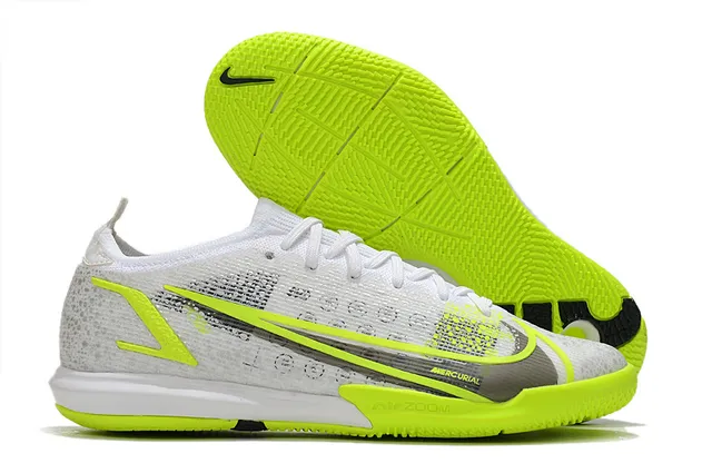 Nike Bleu Orange Mailles Et Synthétique Overlay Upper Vibrant Swoosh Accent Chaussures De Football Indoor 3