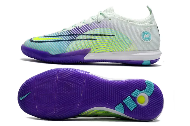 Nike Bleu Orange Mailles Et Synthétique Overlay Upper Vibrant Swoosh Accent Chaussures De Football Indoor 16