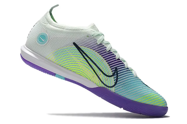 Nike Bleu Orange Mailles Et Synthétique Overlay Upper Vibrant Swoosh Accent Chaussures De Football Indoor 17