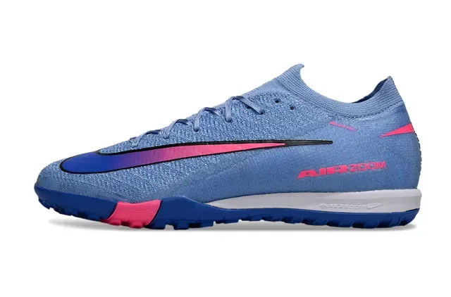Nike Chaussures de football turf col dynamic fit upper knit bleu rose 8
