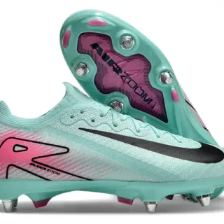 Nike Blue Pink Knit Upper Dynamic Graphic Firm-Ground Soccer Shoes