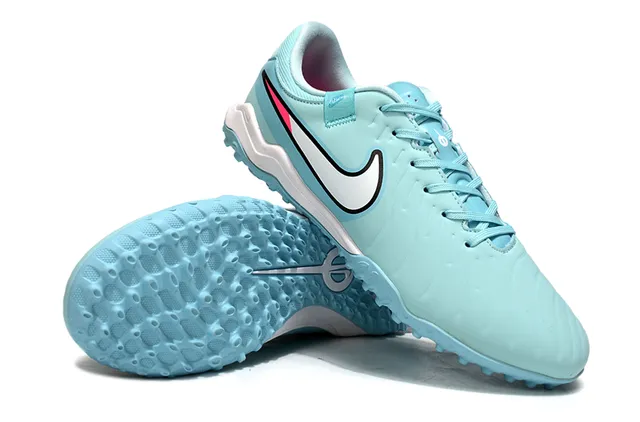 Nike Azul Rosa Low-Cut Sintético Superior Panel Texturizado Construcción Césped Artificial Zapatos de Fútbol 4
