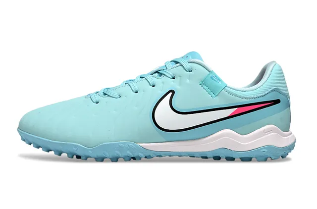 Nike Azul Rosa Low-Cut Sintético Superior Panel Texturizado Construcción Césped Artificial Zapatos de Fútbol 7