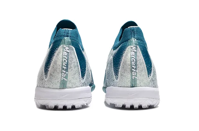 Nike Blue White Knit Upper Dynamic Fit Collar Turf Soccer Shoes 4
