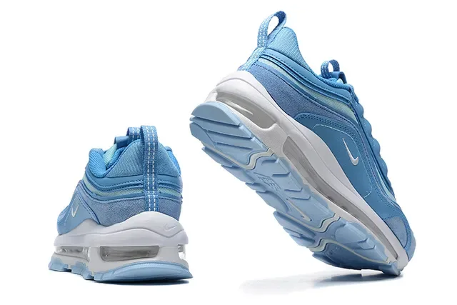 Nike Tênis Lifestyle Azul Branco com Upper de Malha e Sintético Full-Length Air Unit Visível 2