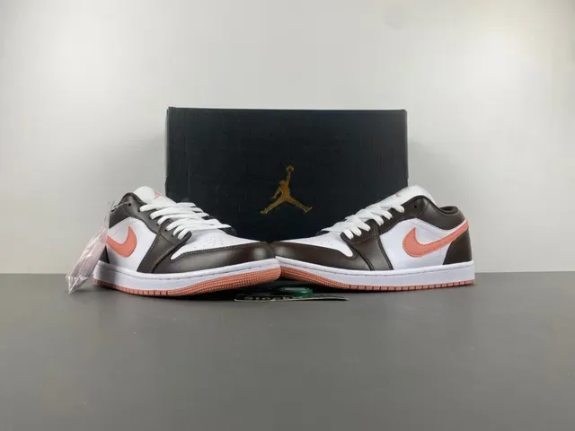 Nike Brown Orange Low-Top चामড়া এবং জাল লাইফস্টাইল স্নিকার্স 13