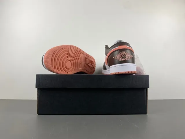 Nike Brown Orange Low-Top चामড়া এবং জাল লাইফস্টাইল স্নিকার্স 16