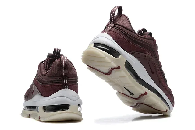 Nike Burgundy White Layered Maroon Upper Visible Air Unit Lifestyle Sneakers 2