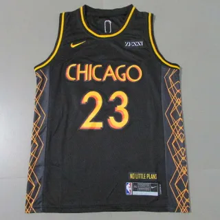 Nike Chicago Bulls City Edition काला ग्रेडिएंट जर्सी