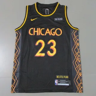 Nike Chicago Bulls City Edition Maillot Noir Dégradé 3